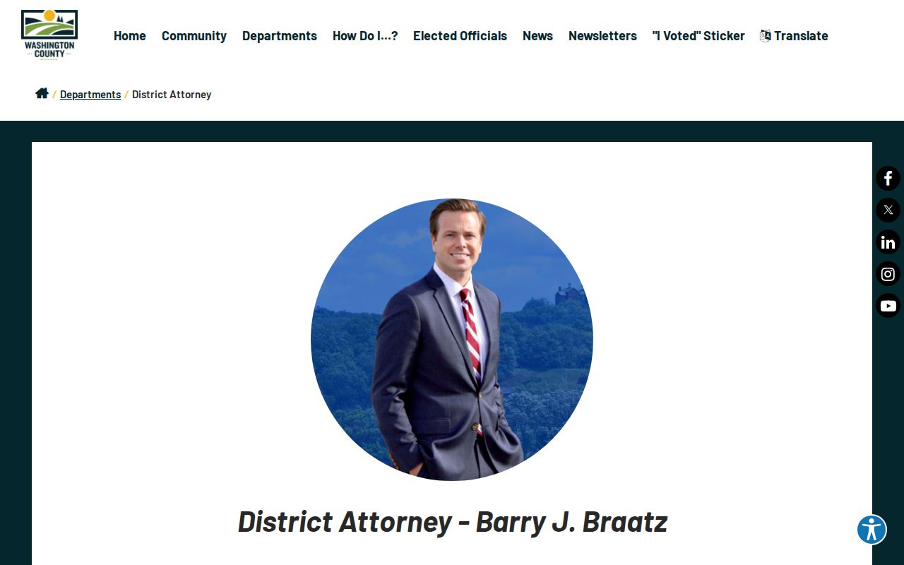 Washington County arrest records District Attorney charging office