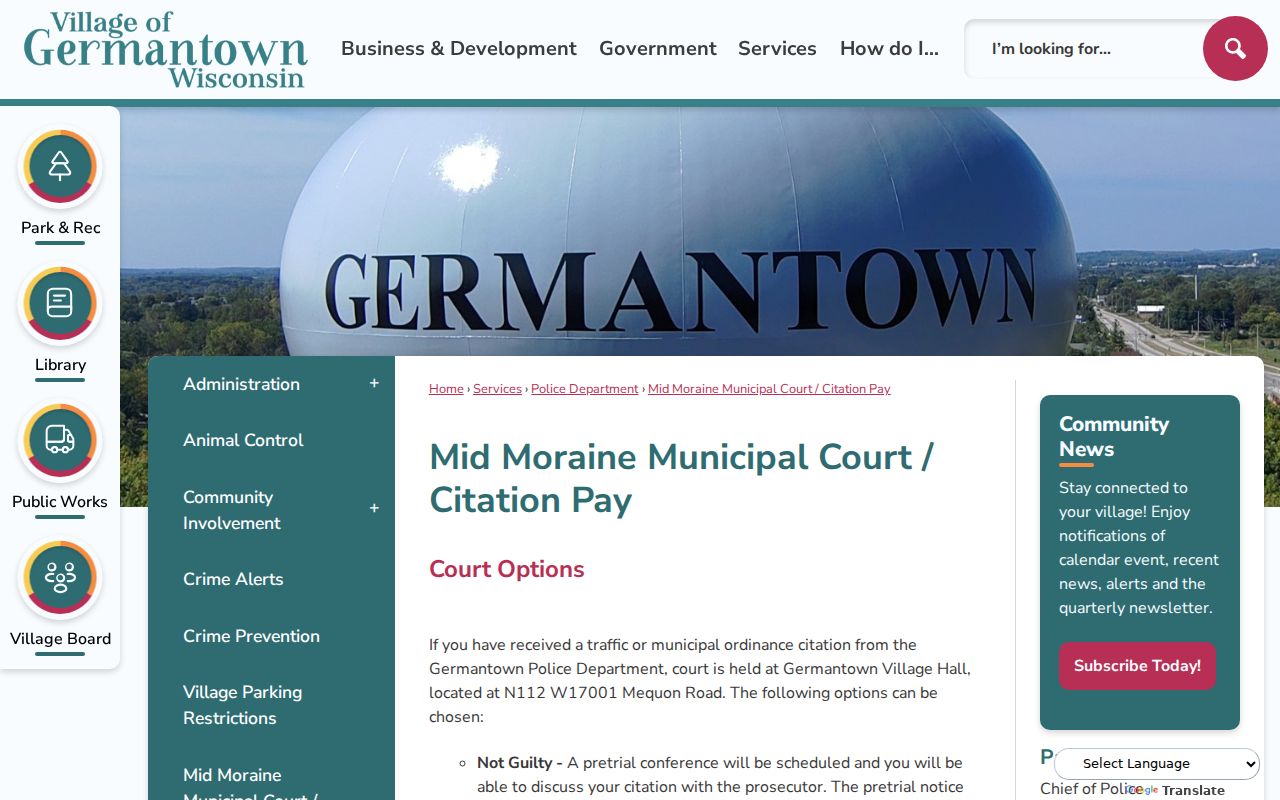 Washington County sex offender search Germantown local government page