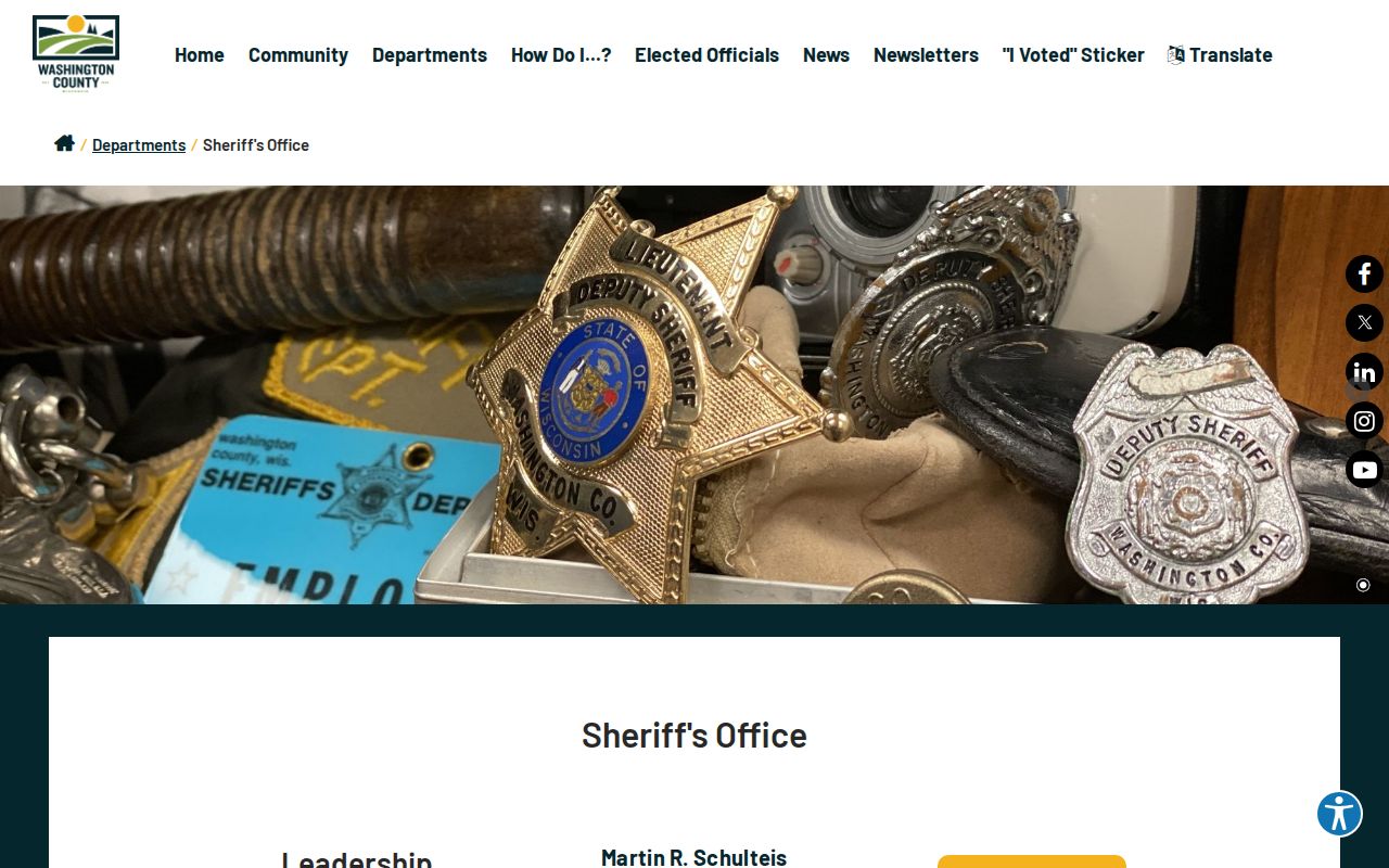 Washington County criminal history Sheriff Office source